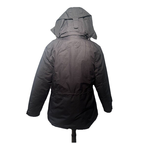 LL Bean Baxter State Tex Parka Womens Lrg Faux Fur Hood Coat Goose Down Jacket - Picture 9 of 12